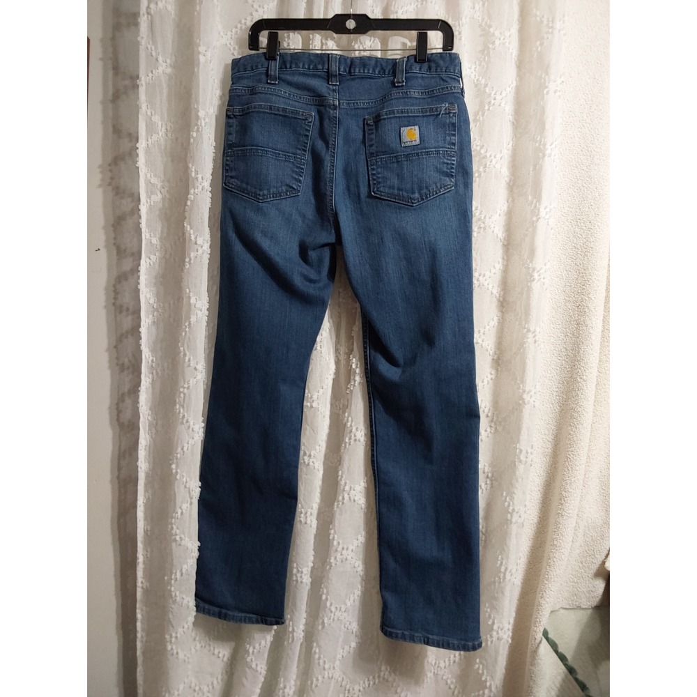 Carhartt Mens Relaxed Fit Straight Leg Jeans Medium Wash Blue‎ Denim 33x30